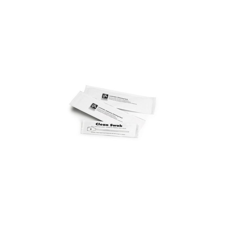 ZEBRA CLEANING CARD KIT IMPROVED ZC100300 5 CARDS